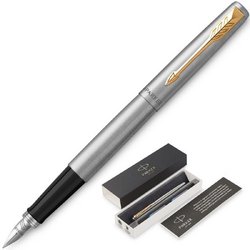 Ручка перьевая Jotter FP Stainless steel CT цвет чернил синий цвет корпуса серебристый (артикул производителя 2030948)